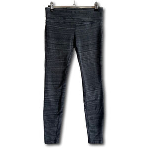 Gap Fit Womens Size Small Fits XS Gray Striped Yoga Skinny Pants Leggings